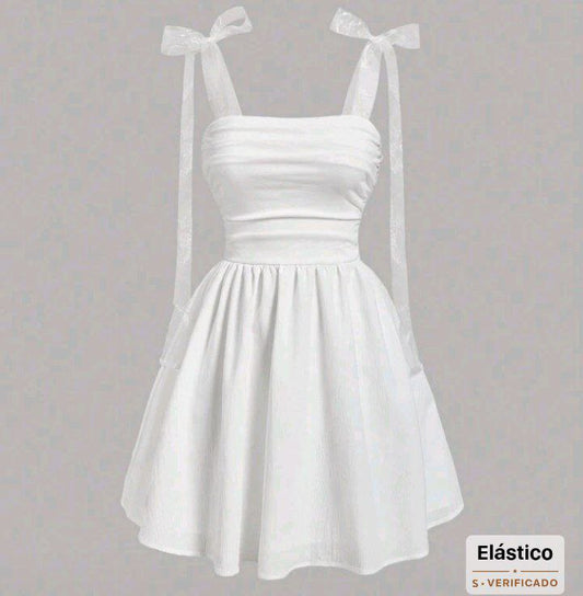 White mini dress